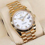 2021 ROLEX DAY-DATE YELLOW GOLD WHITE ROMAN DIAL 228238