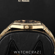 2019 AUDEMARS PIGUET ROYAL OAK YELLOW GOLD BLUE DIAL 39MM 15202BA.OO.1240BA.01
