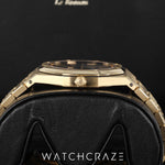 2019 AUDEMARS PIGUET ROYAL OAK YELLOW GOLD BLUE DIAL 39MM 15202BA.OO.1240BA.01