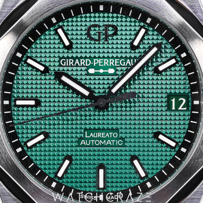 2022 GIRARD-PERREGAUX LAUREATO GREEN DIAL 81010-11-3153-1CM