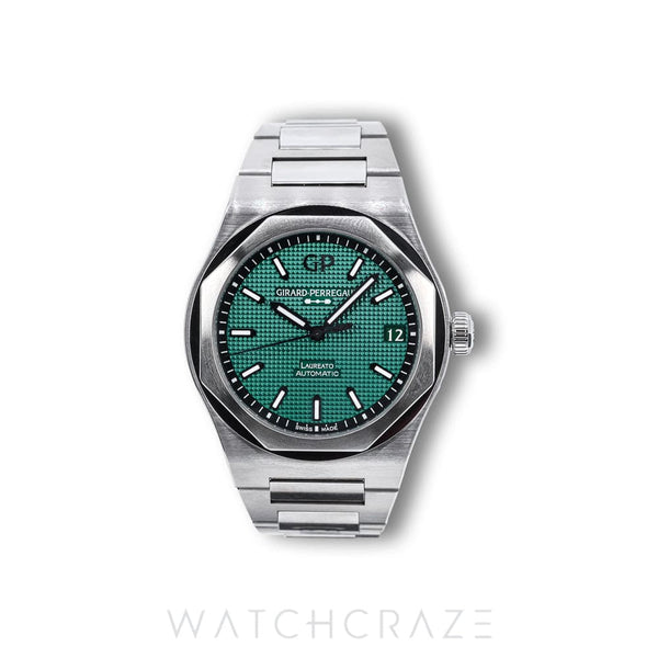 2022 GIRARD-PERREGAUX LAUREATO GREEN DIAL 81010-11-3153-1CM
