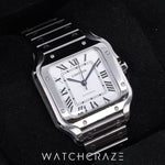 2022 CARTIER SANTOS MEDIUM WHITE DIAL WSSA0029