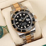 2019 ROLEX SUBMARINER DATE TWO TONE YELLOW GOLD AND STEEL BLACK DIAL 40MM 116613LN