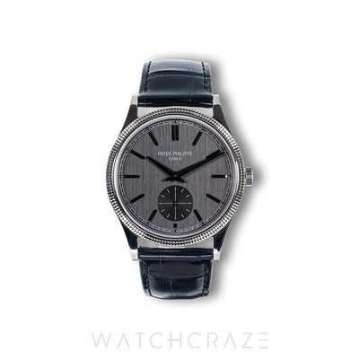 2023 PATEK PHILIPPE CALATRAVA WHITE GOLD GREY DIAL 39MM 6119G-001