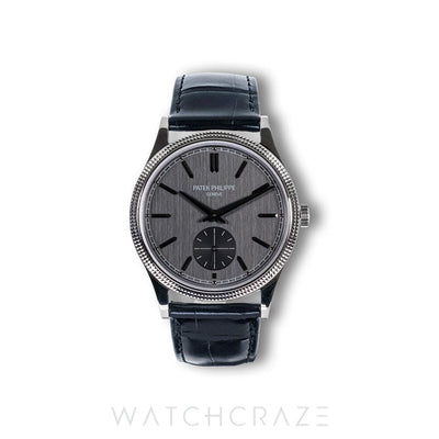 2023 PATEK PHILIPPE CALATRAVA WHITE GOLD GREY DIAL 39MM 6119G-001