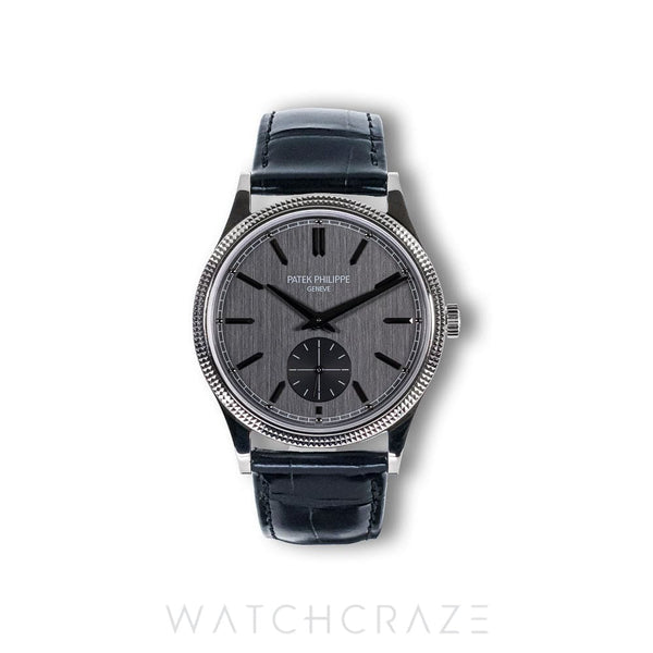 2023 PATEK PHILIPPE CALATRAVA WHITE GOLD GREY DIAL 39MM 6119G-001