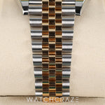 2025 ROLEX DATEJUST TWO TONE YELLOW GOLD AND STEEL WIMBLEDON DIAL 41MM 126333