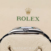 2024 ROLEX DATEJUST SMOOTH BEZEL OYSTER BRACELET BLUE DIAL 41MM 126300