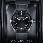 2020 BLANCPAIN FIFTY FATHOMS BATHYSCAPHE CERAMIC BLACK DIAL 43MM 5000-0130-B52A