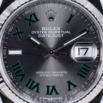 2024 ROLEX DATEJUST STAINLESS STEEL ‘WIMBLEDON DIAL’ 36mm 126234