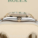 2025 ROLEX DATEJUST TWO TONE YELLOW GOLD AND STEEL WIMBLEDON DIAL 41MM 126333