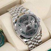 2024 ROLEX DATEJUST STAINLESS STEEL ‘WIMBLEDON DIAL’ 36mm 126234