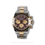 ROLEX COSMOGRAPH DAYTONA TWO TONE YELLOG GOLD AND STEEL BLACK MOTHER OF PEARL DIAL 40MM 116503
