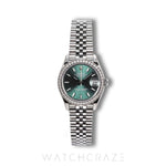 2022 ROLEX DATEJUST MINT GREEN DIAMOND BEZEL 31MM 278384RBR