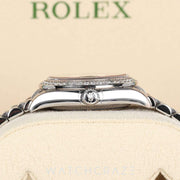2022 ROLEX DATEJUST MINT GREEN DIAMOND BEZEL 31MM 278384RBR