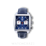 2020 TAG HEUER MONACO CHRONOGRAPH BLUE DIAL SQUARE CASE 39MM CBL2111.FC6453