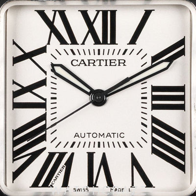 CARTIER SANTOS 100 XL AUTOMATIC STAINLESS STEEL WHITE DIAL W20073X8