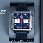 2020 TAG HEUER MONACO CHRONOGRAPH BLUE DIAL SQUARE CASE 39MM CBL2111.FC6453