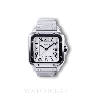 2023 CARTIER SANTOS DE CARTIER MEDIUM WHITE DIAL WSSA0029