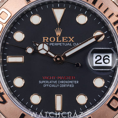 2020 ROLEX YACHT MASTER 37MM BLACK DIAL 268621