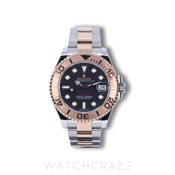 2020 ROLEX YACHT MASTER 37MM BLACK DIAL 268621