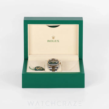 2019 ROLEX DATEJUST TWO TON WIMBLEDON DIAL 41MM 126333