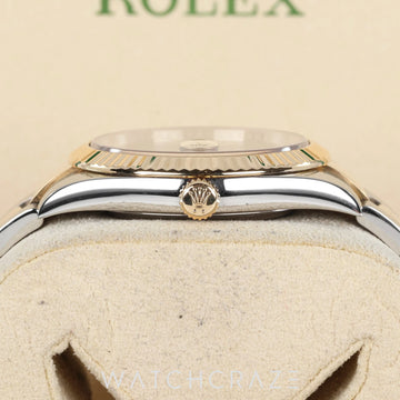 2019 ROLEX DATEJUST TWO TON WIMBLEDON DIAL 41MM 126333