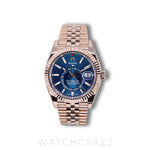2024 ROLEX SKY-DWELLER BLUE DIAL JUBILEE BRACELET ROSE GOLD 42MM 336935