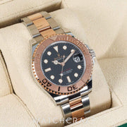2020 ROLEX YACHT MASTER 37MM BLACK DIAL 268621