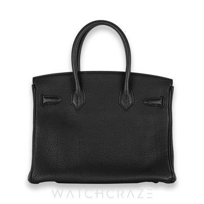 2016 HERMES BIRKIN 30 BLACK GOLD HARDWARE