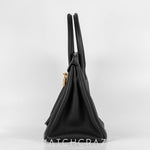 2016 HERMES BIRKIN 30 BLACK GOLD HARDWARE
