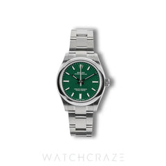 2024 ROLEX OYSTER PERPETUAL GREEN DIAL 31MM 277200