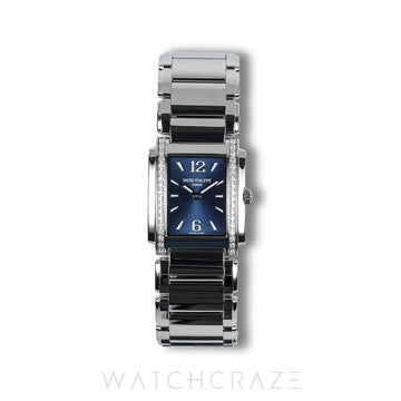 2021 PATEK PHILIPPE TWENTY 4 STAINLESS STEEL BLUE DIAL 4910/1200A-001