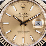 2026 ROLEX DATEJUST TWO TONE YELLOW GOLD AND STEEL CHAMPAGNE DIAL 41MM 126333