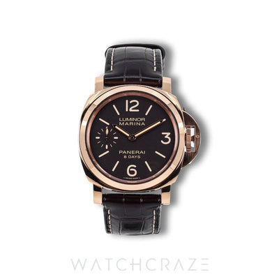 2020 PANERAI LUMINOR MARINA 8 DAYS ROSE GOLD 44MM PAM00511
