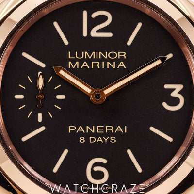 2020 PANERAI LUMINOR MARINA 8 DAYS ROSE GOLD 44MM PAM00511