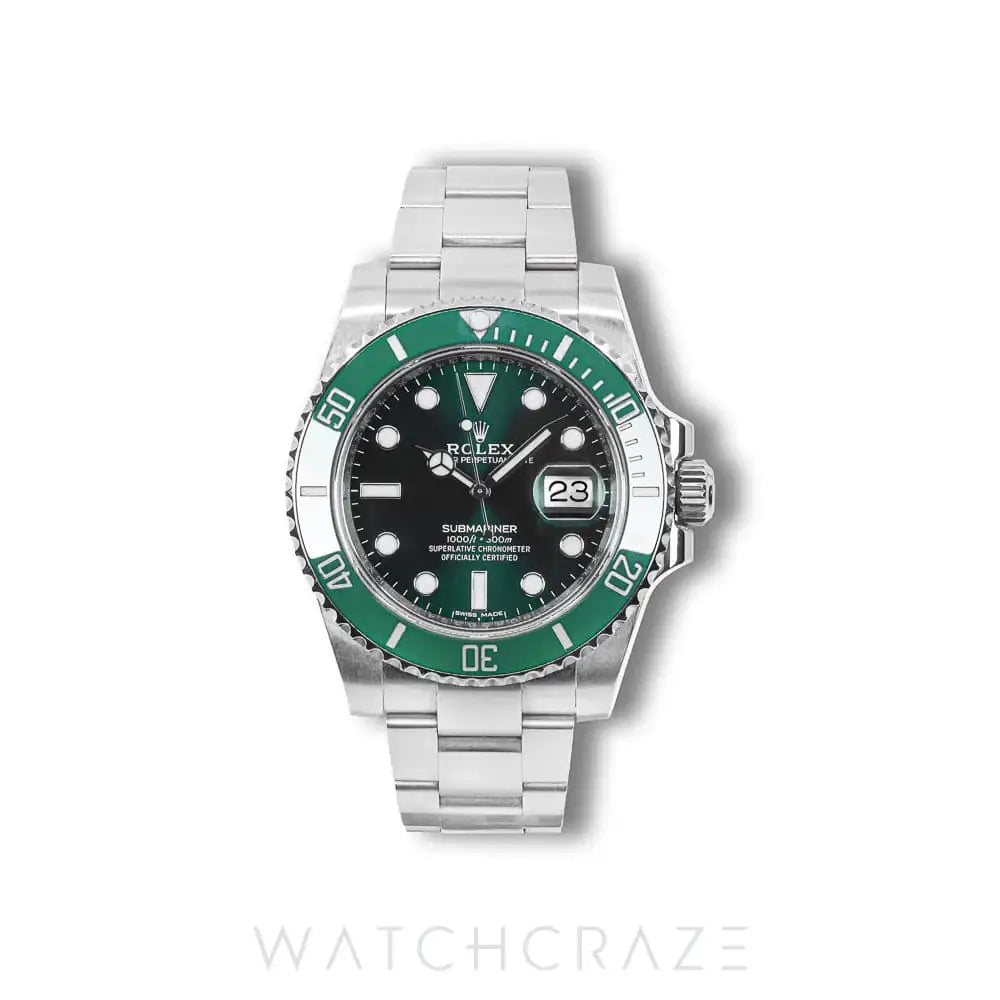 2019 ROLEX SUBMARINER DATE GREEN DIAL 40MM 116610LV
