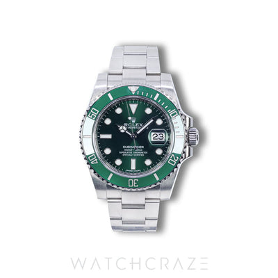 2019 ROLEX SUBMARINER DATE GREEN DIAL 'HULK' 40MM 116610LV