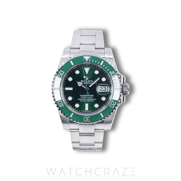 ROLEX SUBMARINER DATE GREEN DIAL HULK 40MM 116610LV