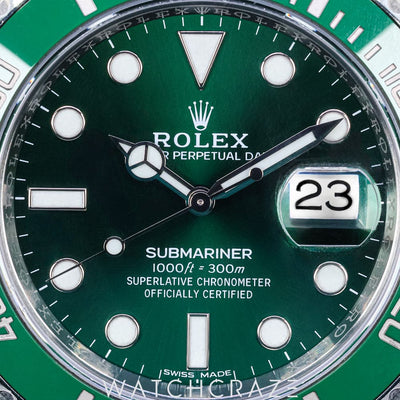 2019 ROLEX SUBMARINER DATE GREEN DIAL 'HULK' 40MM 116610LV