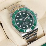 2019 ROLEX SUBMARINER DATE GREEN DIAL 40MM 116610LV