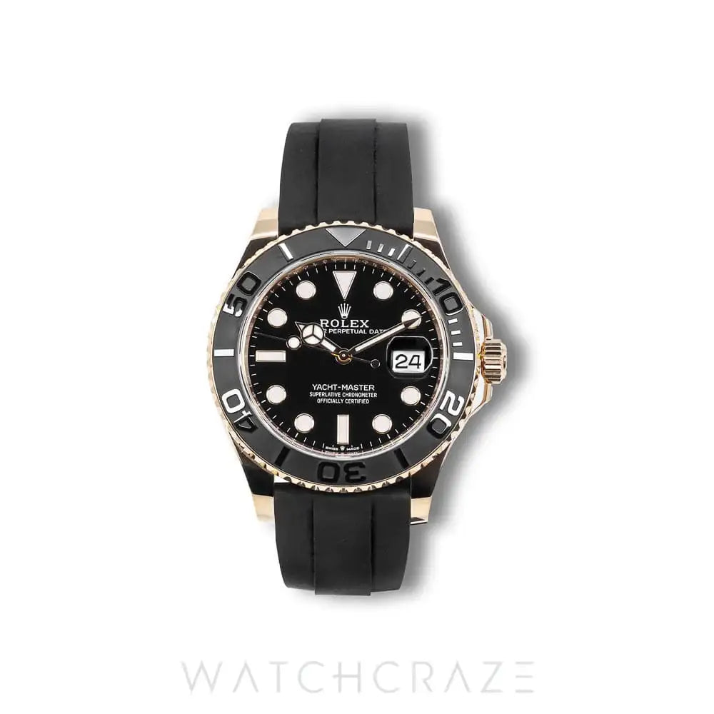 2022 ROLEX YACHT-MASTER YELLOW GOLD OYSTERFLEX 42MM 226658