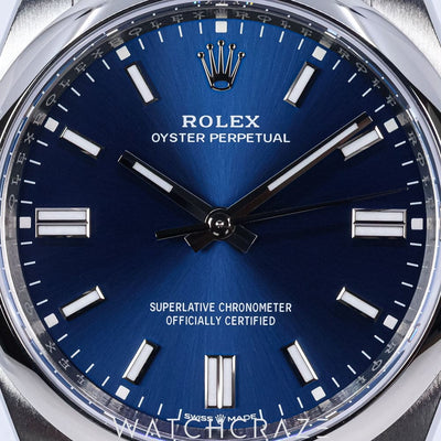2025 ROLEX OYSTER PERPETUAL BLUE DIAL 36MM 126000