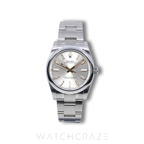 2025 ROLEX OYSTER PERPETUAL CHAMPAGNE DIAL 34MM 124200