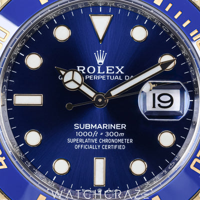 2023 ROLEX SUBMARINER DATE TWO TONE YELLOW GOLD AND STEEL BLUE DIAL 41MM 126613LB