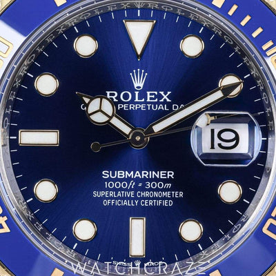 2021 ROLEX SUBMARINER TWO TONE YELLOW GOLD AND STEEL BLUE DIAL "BLUSEY" 41MM
