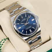 2025 ROLEX OYSTER PERPETUAL BLUE DIAL 36MM 126000