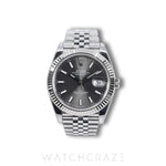 2019 ROLEX DATEJUST GREY DIAL 41MM 126334
