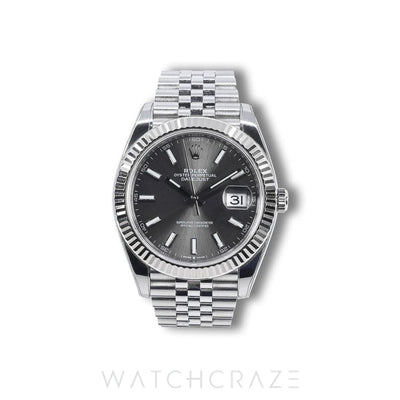 2019 ROLEX DATEJUST GREY DIAL 41MM 126334