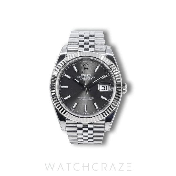 2019 ROLEX DATEJUST GREY DIAL 41MM 126334